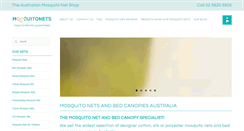 Desktop Screenshot of mosquitonets.com.au