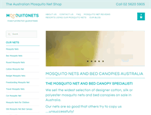 Tablet Screenshot of mosquitonets.com.au